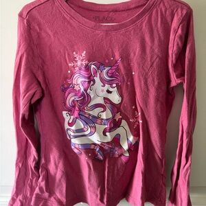Place Fuchsia Unicorn Long Sleeve Tee
